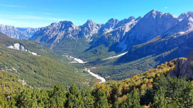 The Albanian Alps mountain range
